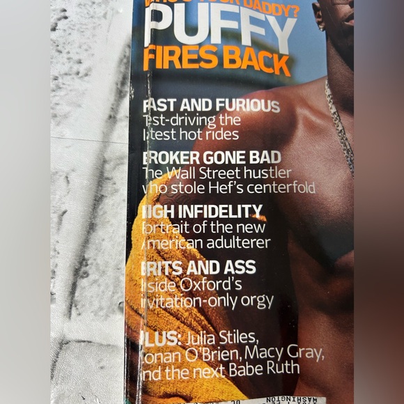 Details Magazine Puff Daddy Sean Combs P Diddy September 2001 Explicit Photos - Picture 5 of 12